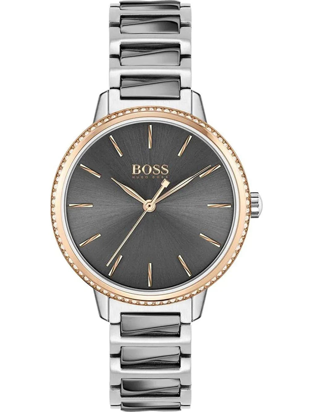 Hugo Boss Womens 1502569 Signature Two Tone Stainless Steel Watch
