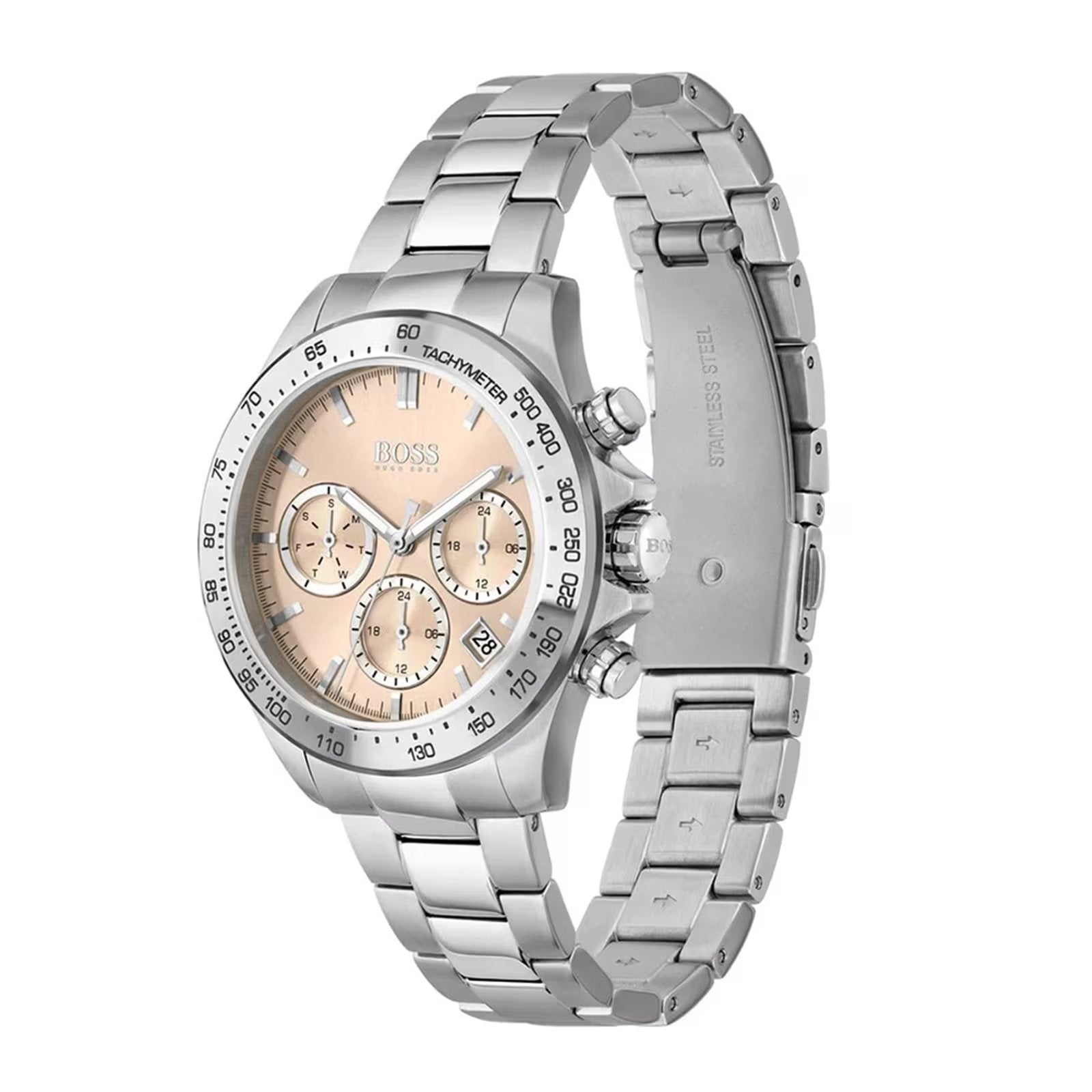 Hugo Boss Womens 1502615 Novia Stainless Steel Watch With Champagne Dial