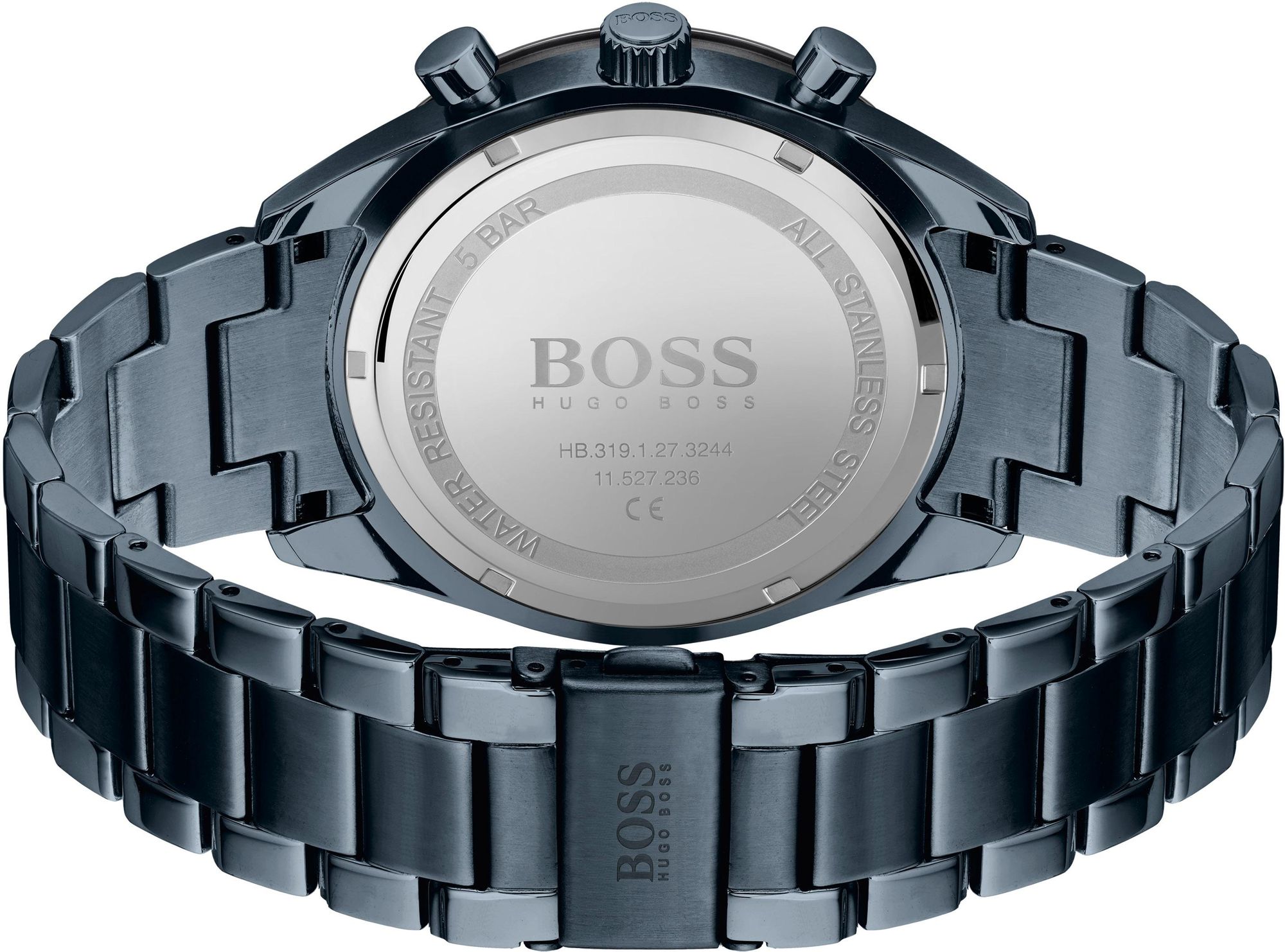 Hugo Boss Mens 1513865 Chronograph Blue Stainless Steel Watch