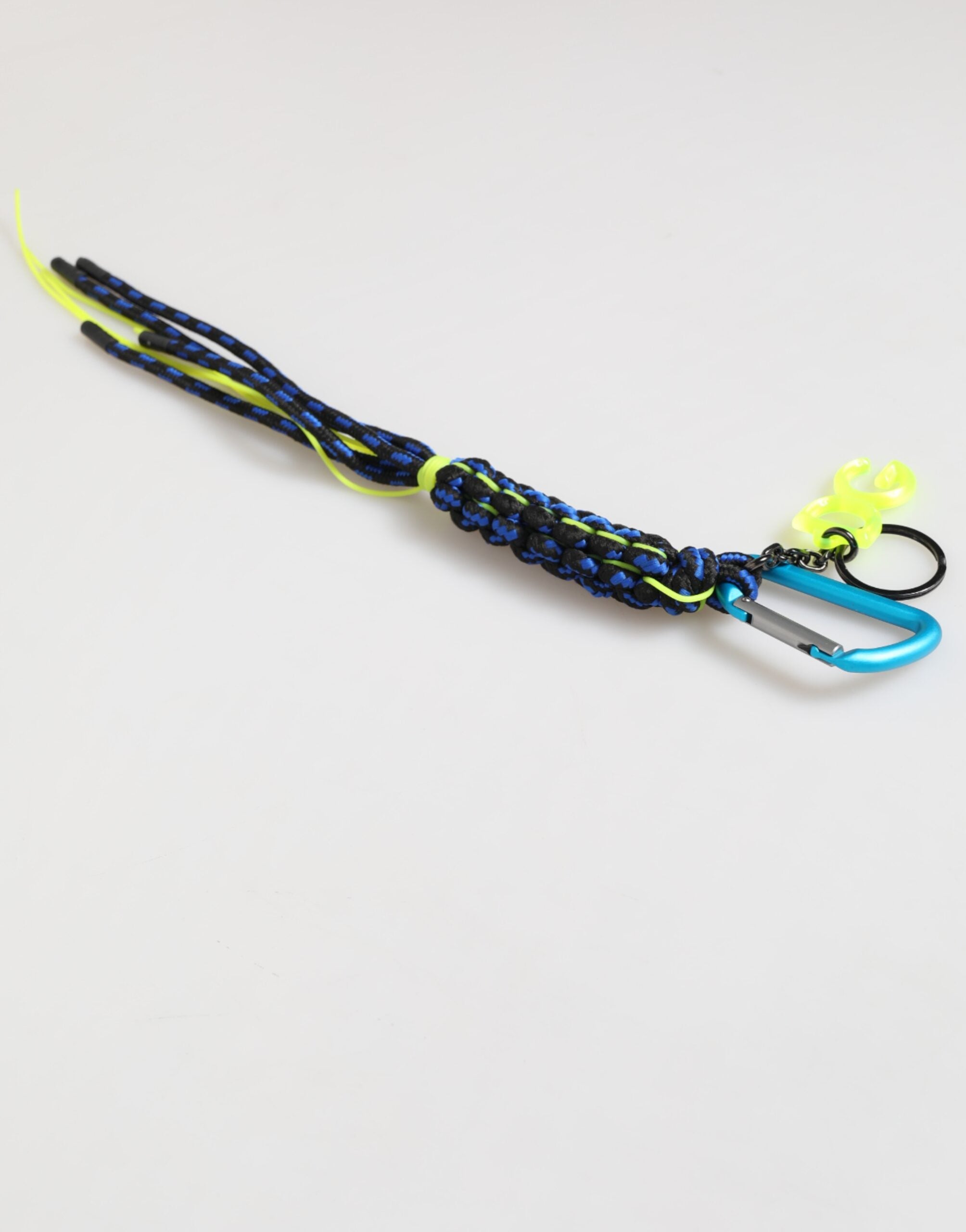 Dolce & Gabbana Multicolor Polyester Tape String DG Logo Keychain  Keyring