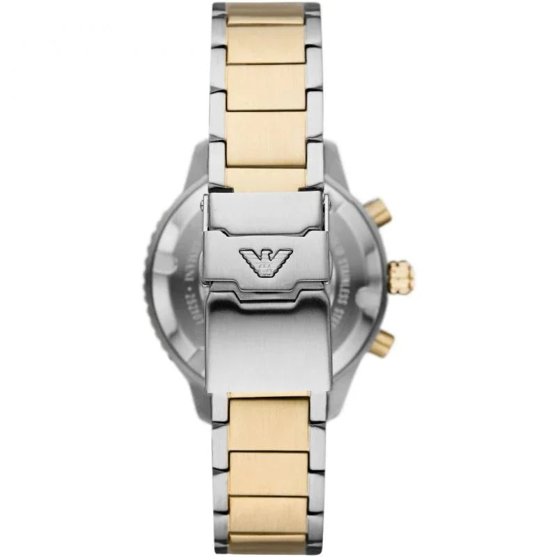 Emporio Armani Mens Watch Diver Chronograph 43mm Green Ar11361