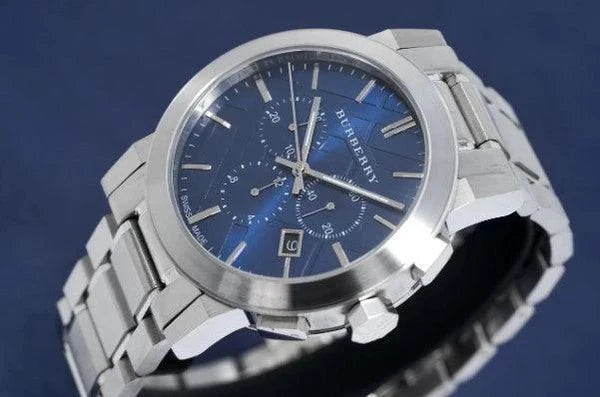 Burberry Mens Watch Chronograph The City Blue Bu9363