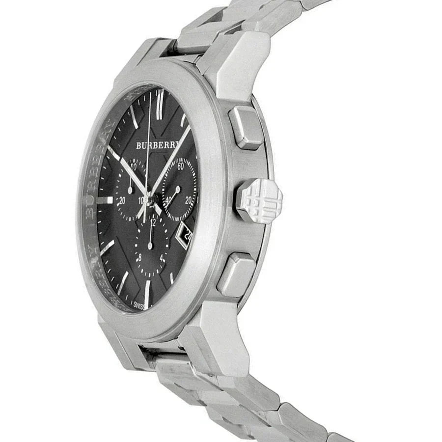 Burberry Mens Watch Chronograph The City Black Bu9351