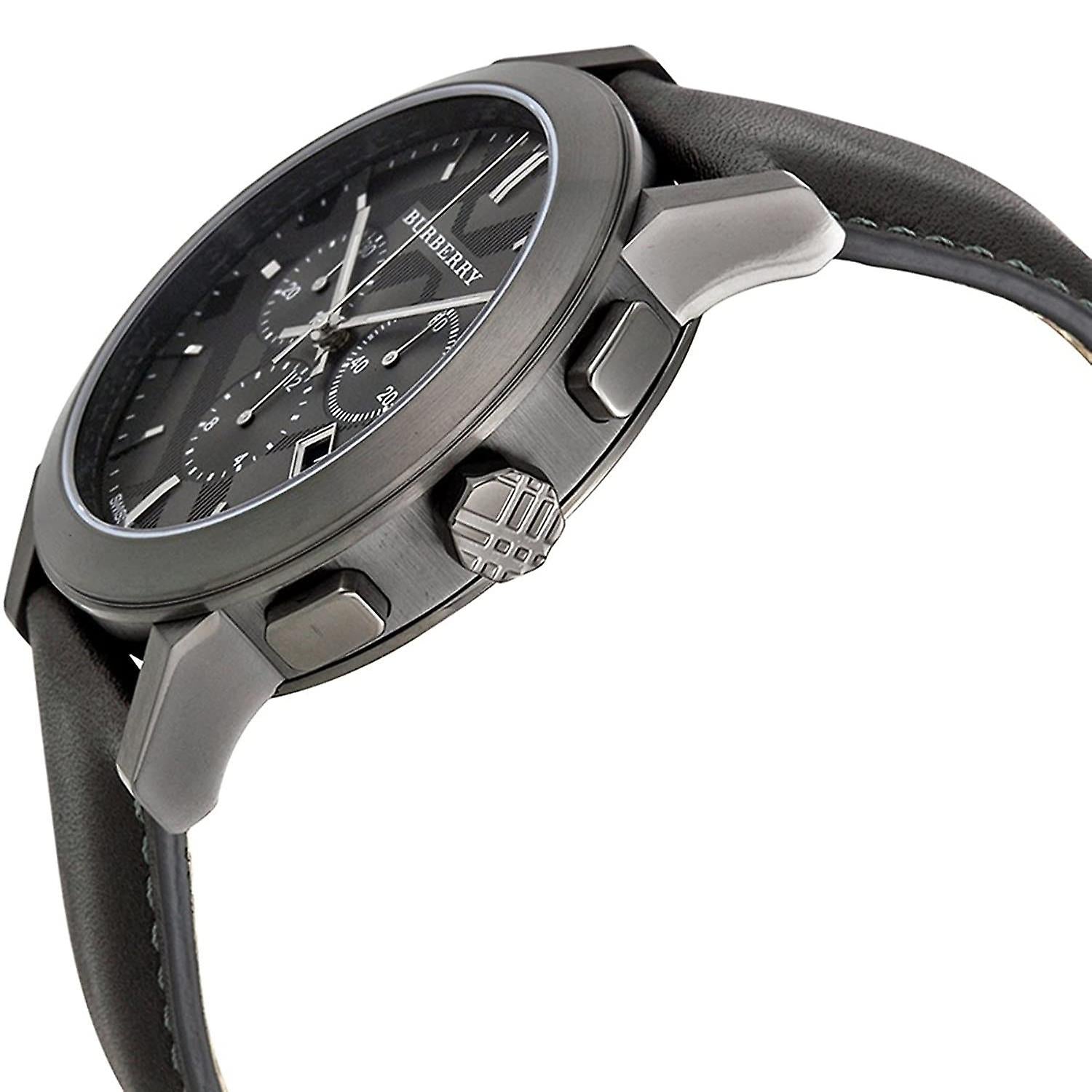 Burberry Mens Watch Chronograph The City Black Bu9364