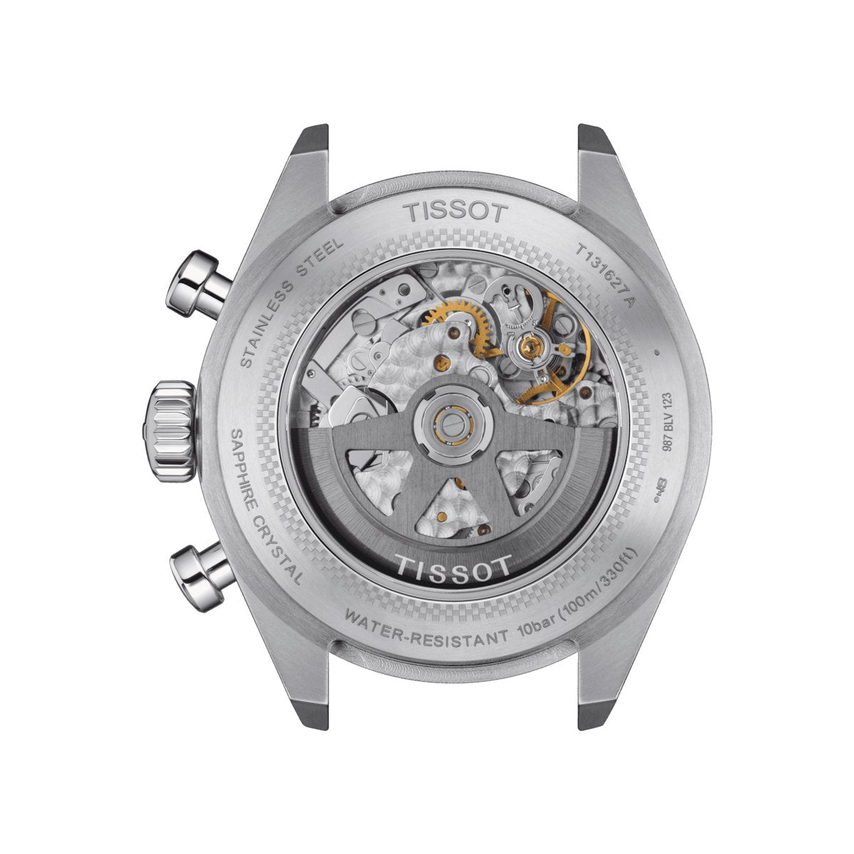 Tissot Mens Watch Prs 516 Automatic Chronograph 45mm Black Steel T1316271604200