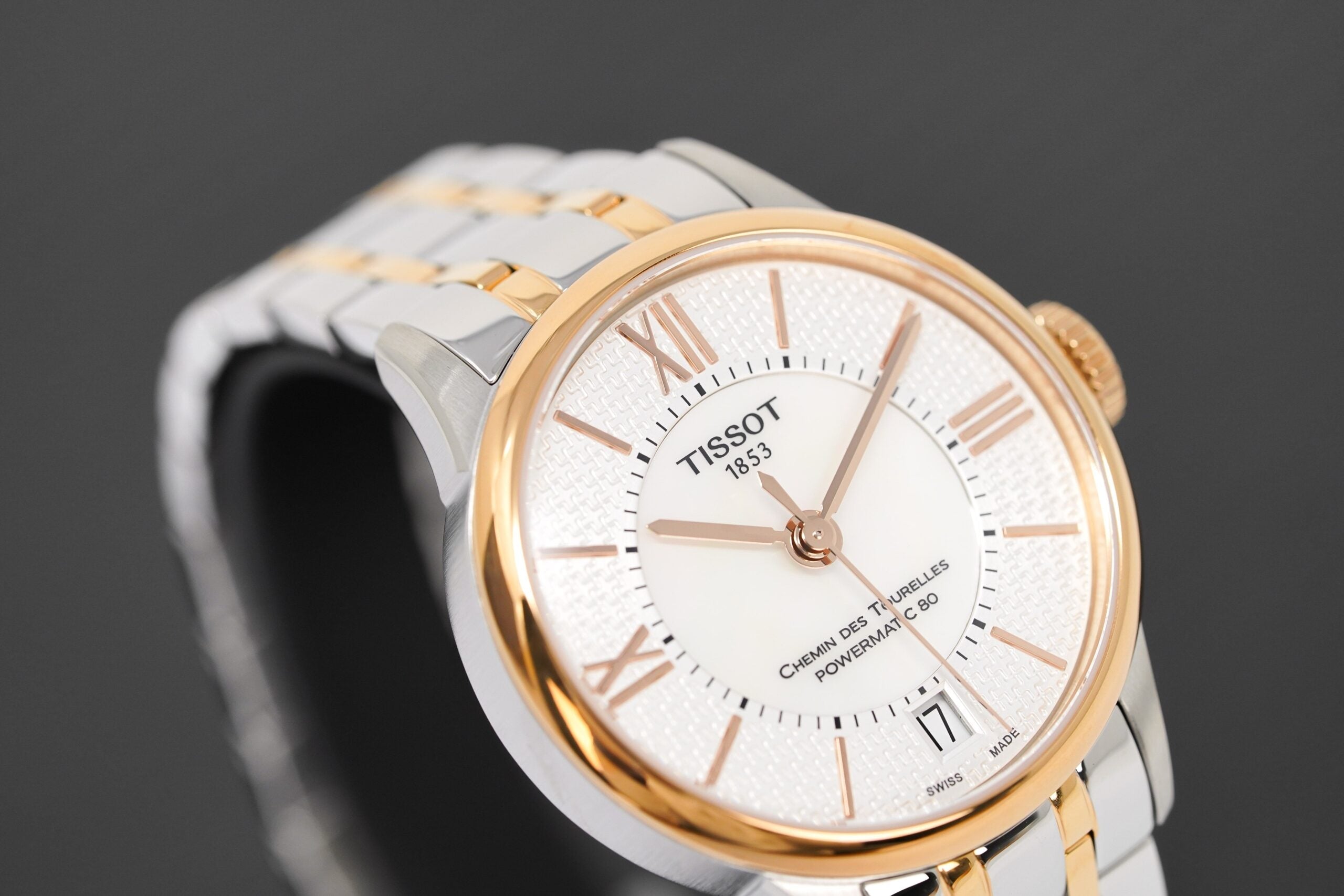 Tissot Ladies Automatic Watch Chemin Des Tourelles Powermatic 80 Two Tone Rose Helvetic Pride Special Edition T0992072211801