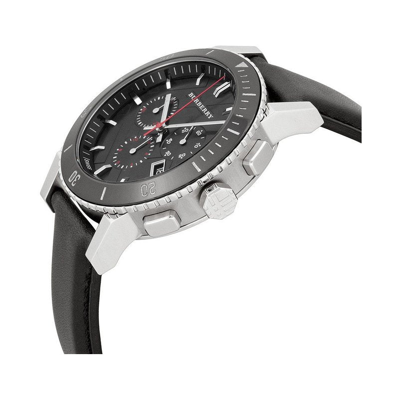 Burberry Mens Watch Chronograph The City Black Bu9382