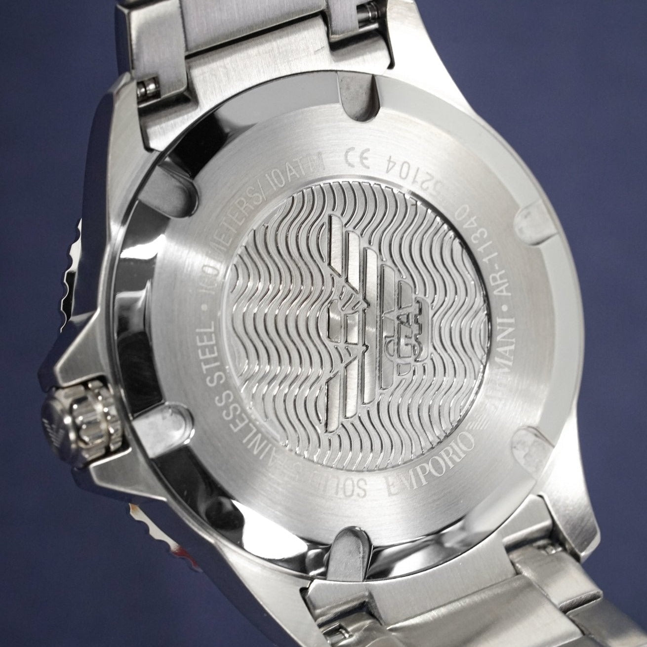 Emporio Armani Ar11340 Men S Diver Two Tone Rose Gold Watch