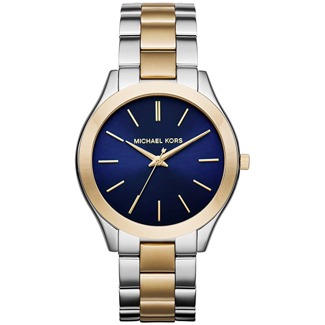 Michael Kors Mk3479 Ladies Slim Runway Two Tone Watch