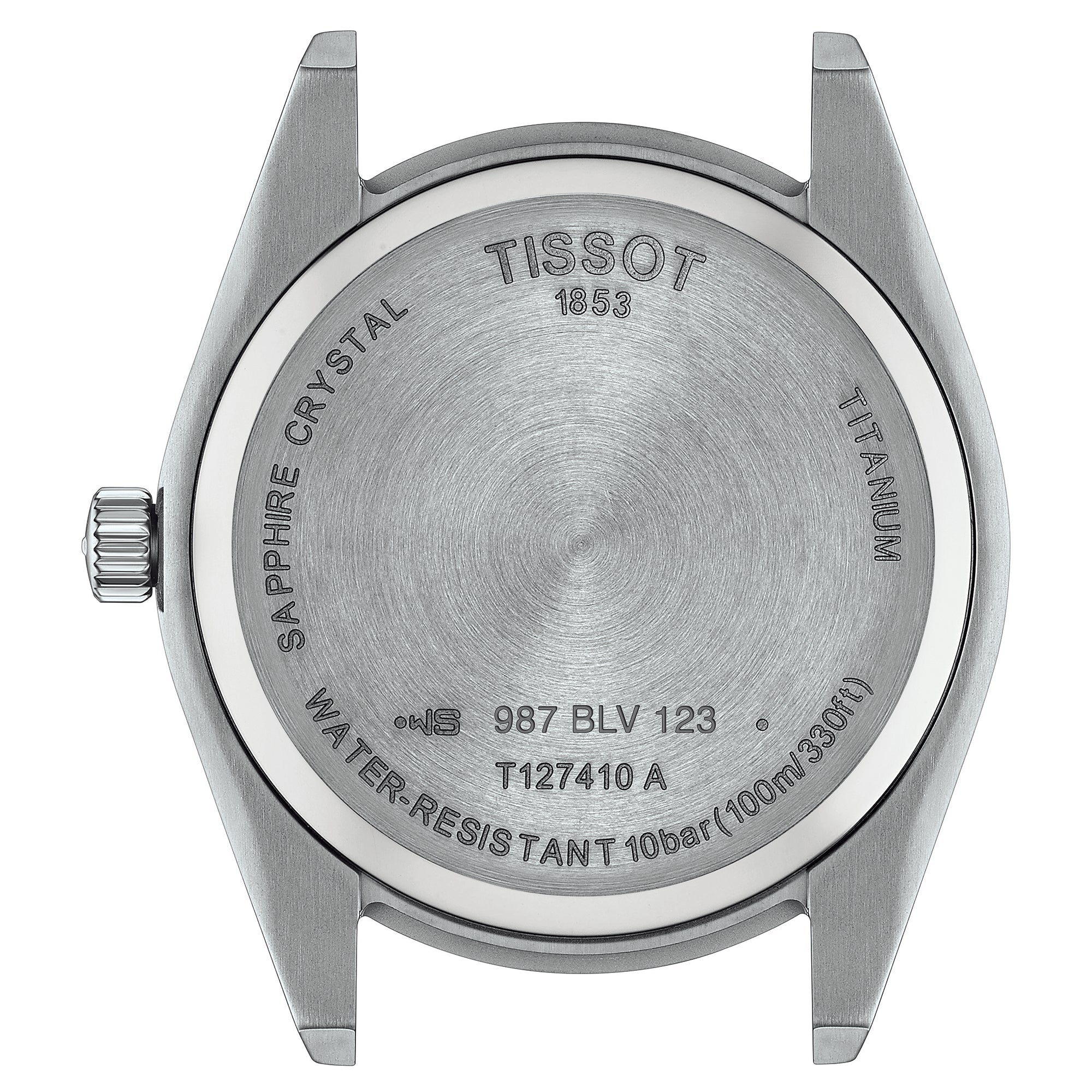 Tissot Gentleman Titanium Mens Grey Watch T1274104408100