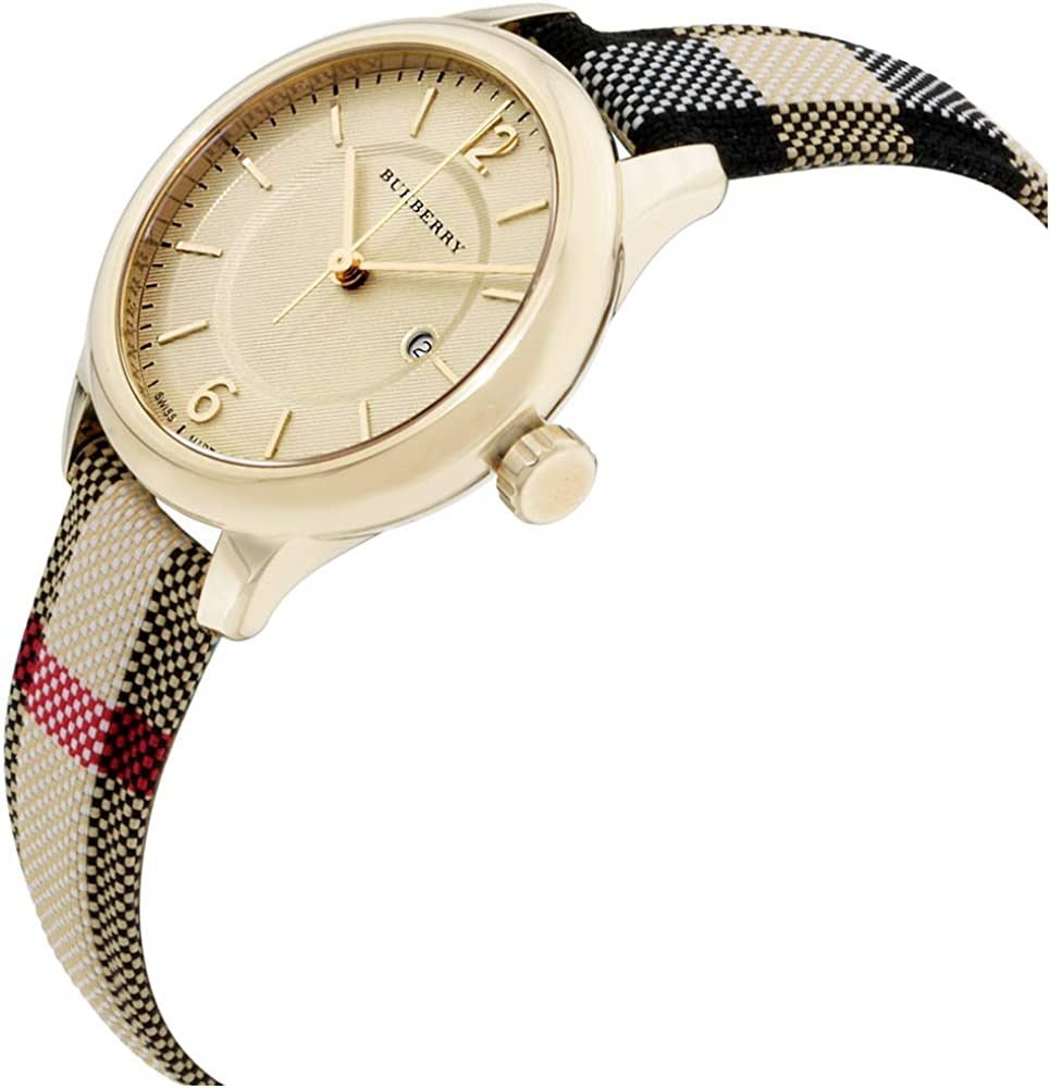 Burberry Ladies Watch The Classic Yellow Gold Bu10104