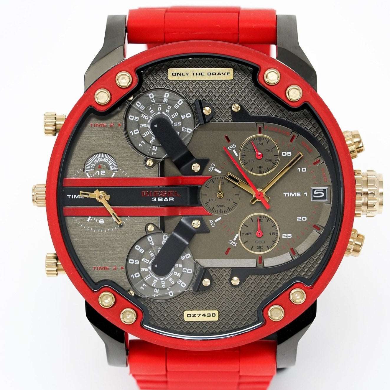 Diesel Dz7430 Men S Chronograph Mr Daddy 2 0 Red Watch