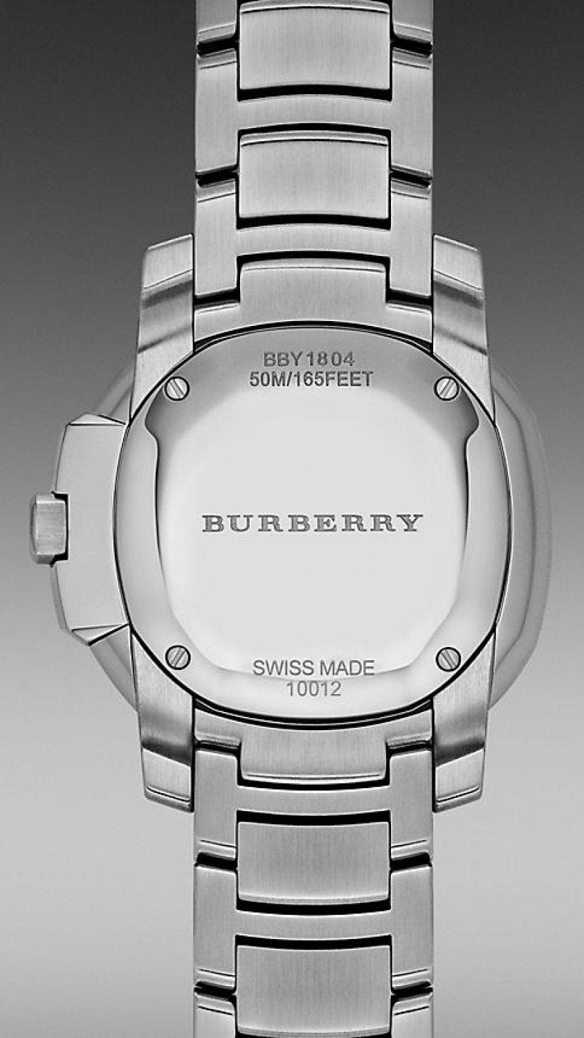 Burberry The Britain Diamonds Mother Of Pearl Dial Silver Steel Strap Watch For Women Bby1804