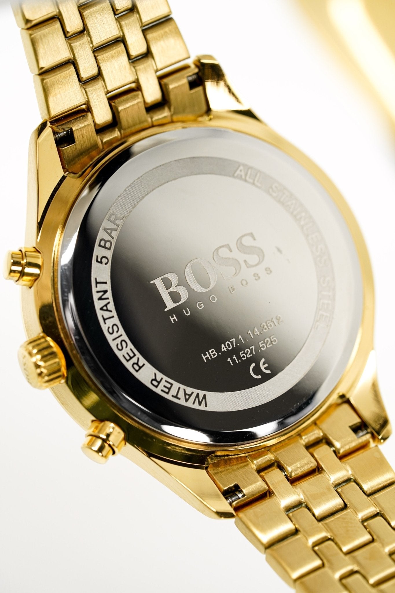 Hugo Boss Men S Watch Associate Yellow Gold Blue Hb1513841