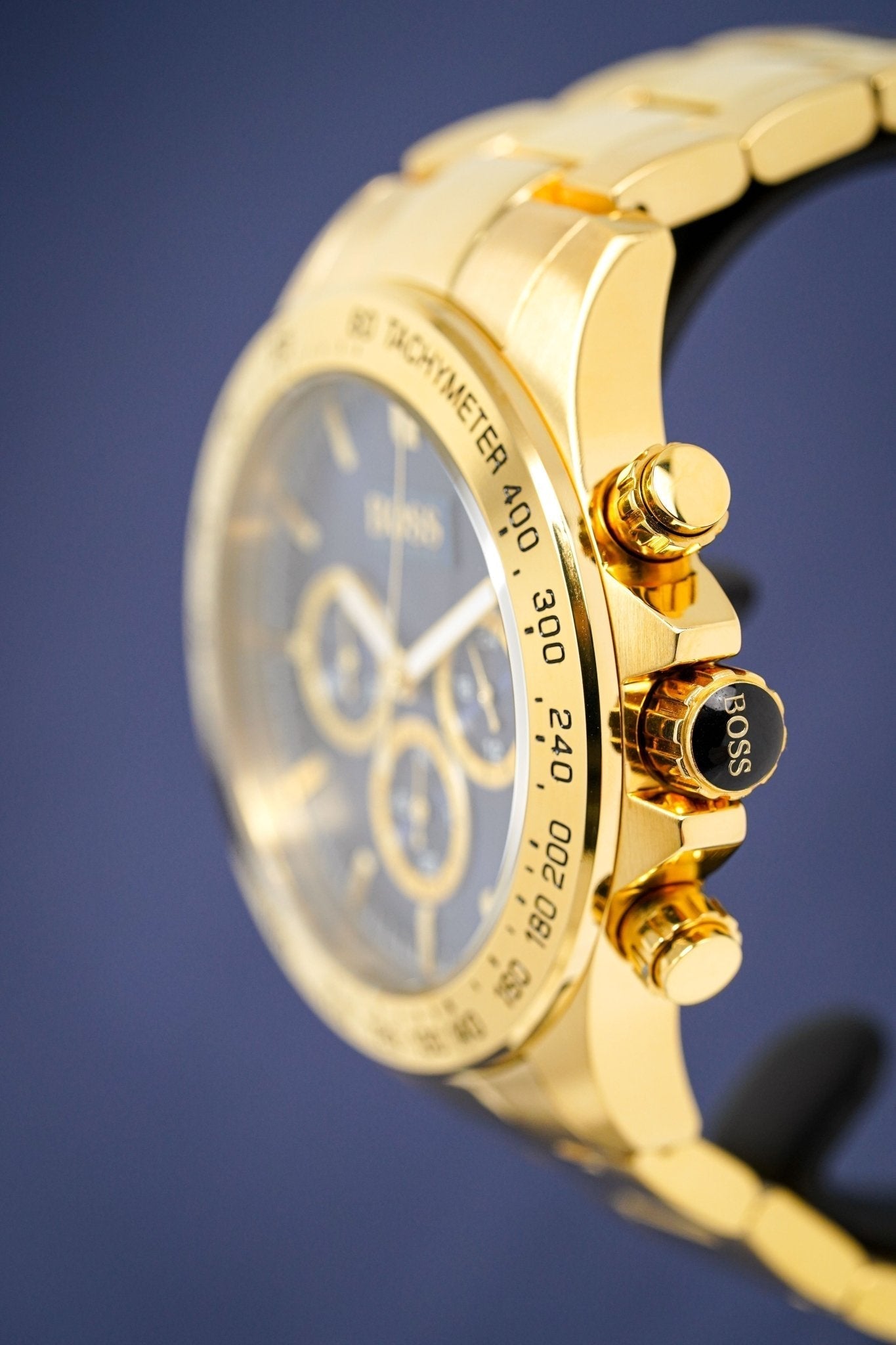Hugo Boss Men S Watch Chronograph Ikon Yellow Gold Hb1513340