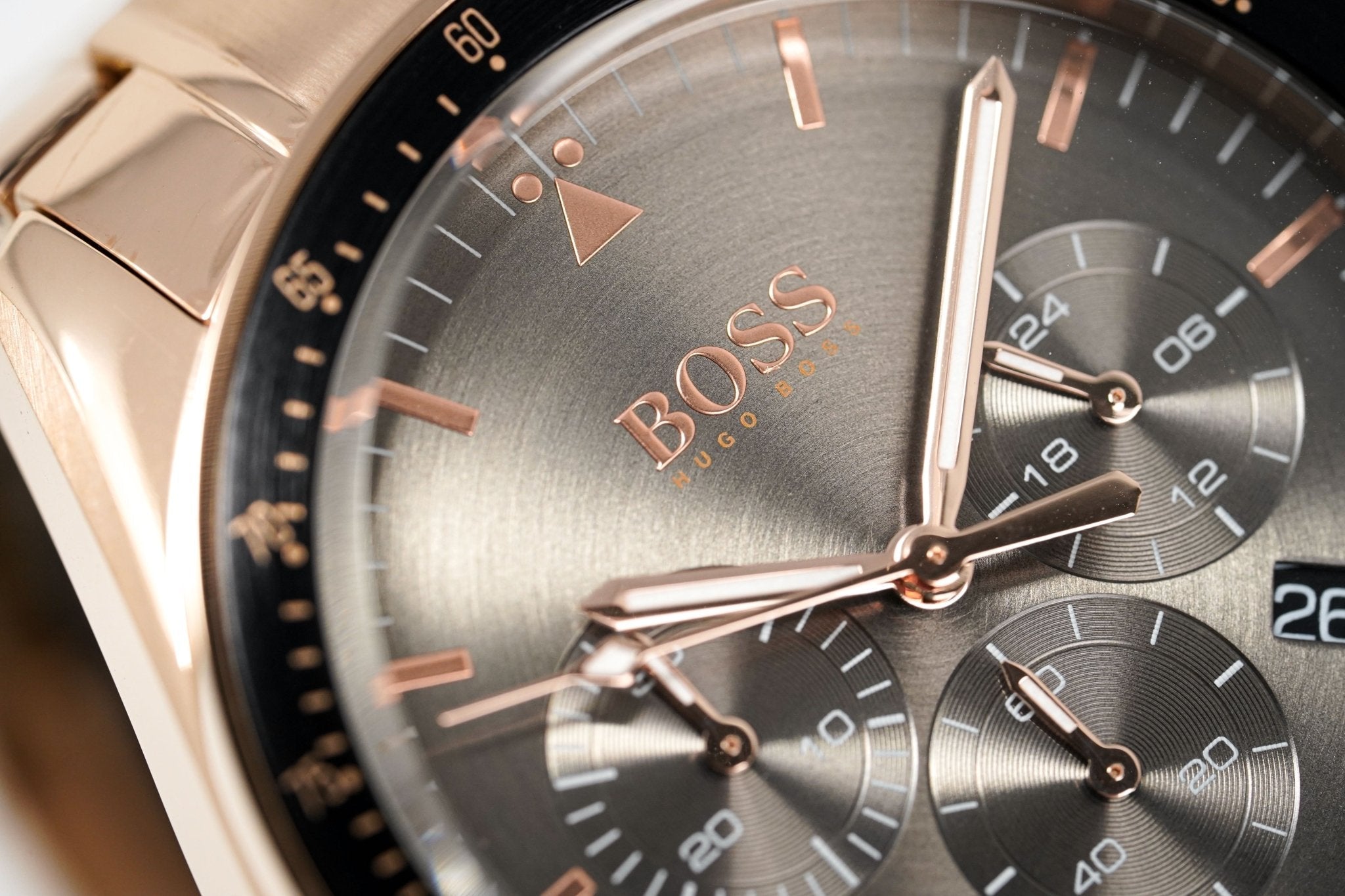 Hugo Boss Men S Watch Chronograph Trophy Rose Gold Hb1513632