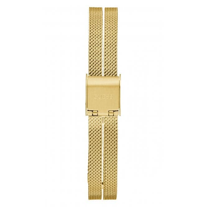 Guess Watches Ladies Array Stainless Steel Mesh Gold Tone Watch Gw0471l2