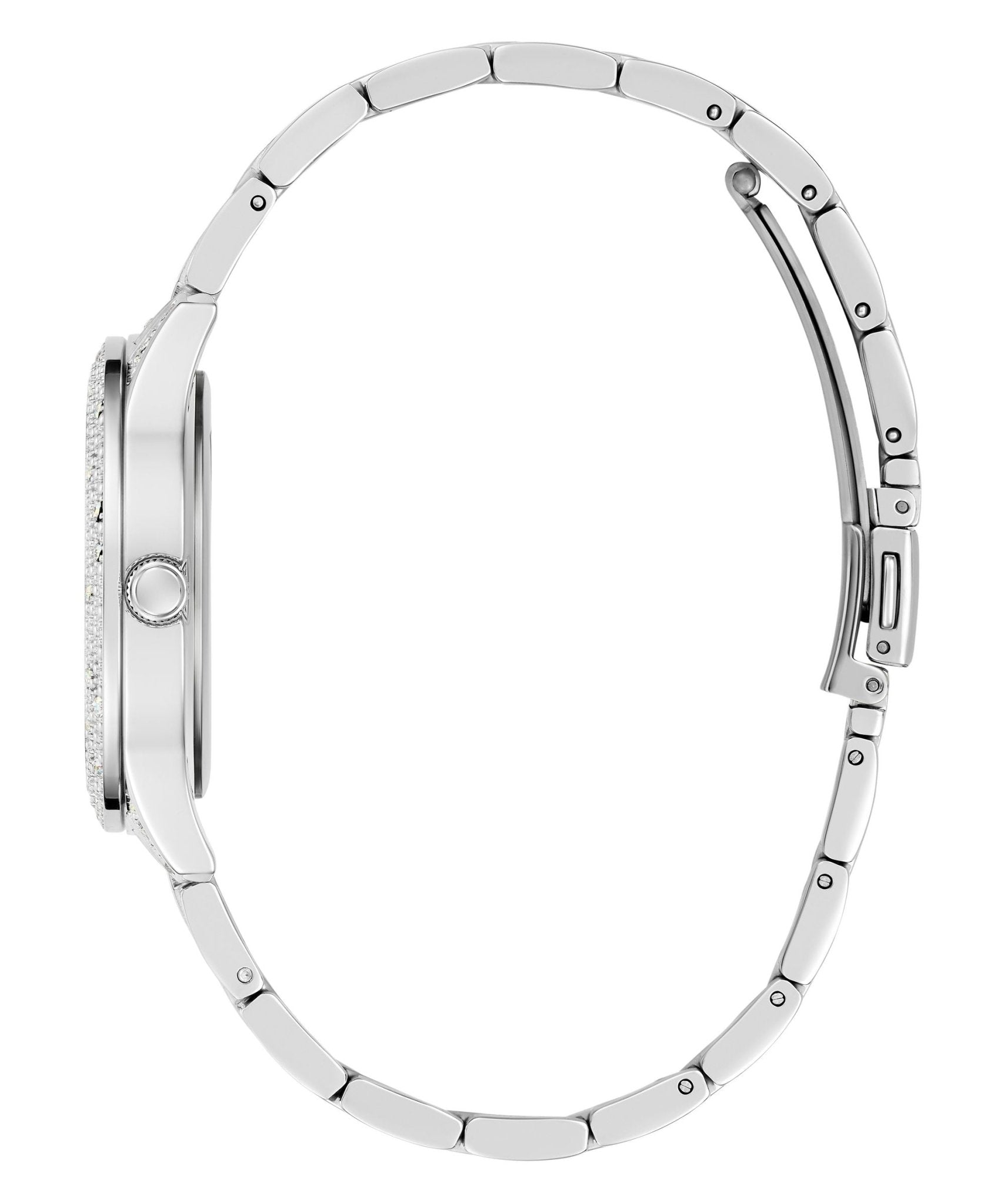 Ladies Shooting Star Silver Tone Recycled Steel Watch Gw0746l1