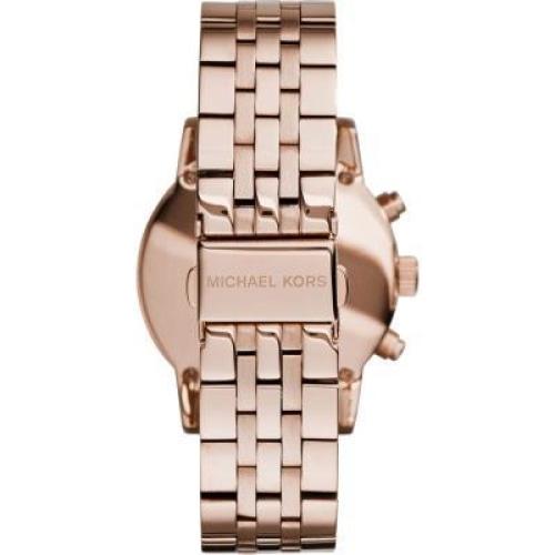 Michael Kors Mk6077 Ladies Ritz Rose Gold Chronograph Watch